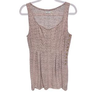 Anthro Chambray Knit Floral Fairy Mini Tank Dress
